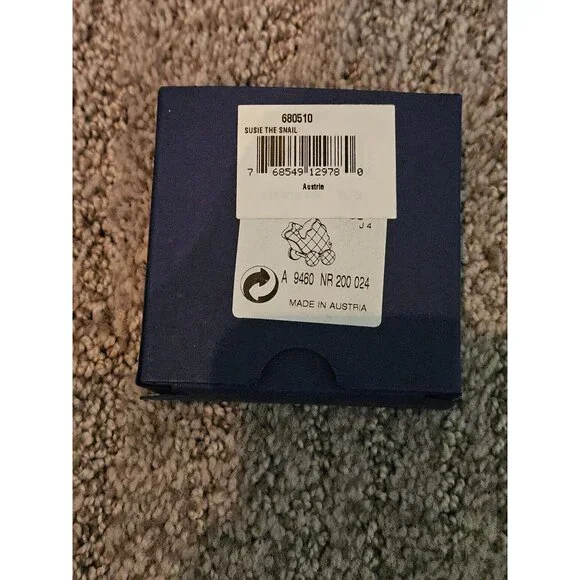 Swarovski Crystal Susie the Snail on Wheels, with Original Box - Picture 4 of 4